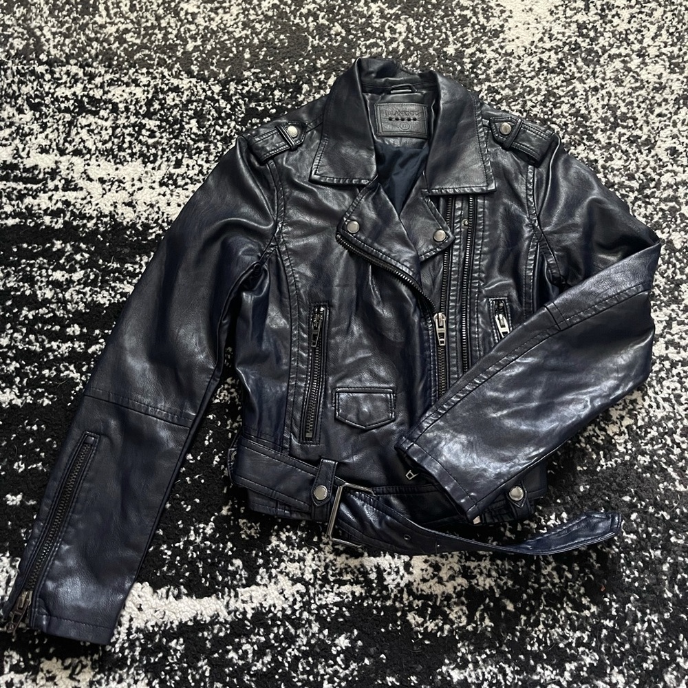 Faux leather jacket. Worn once.